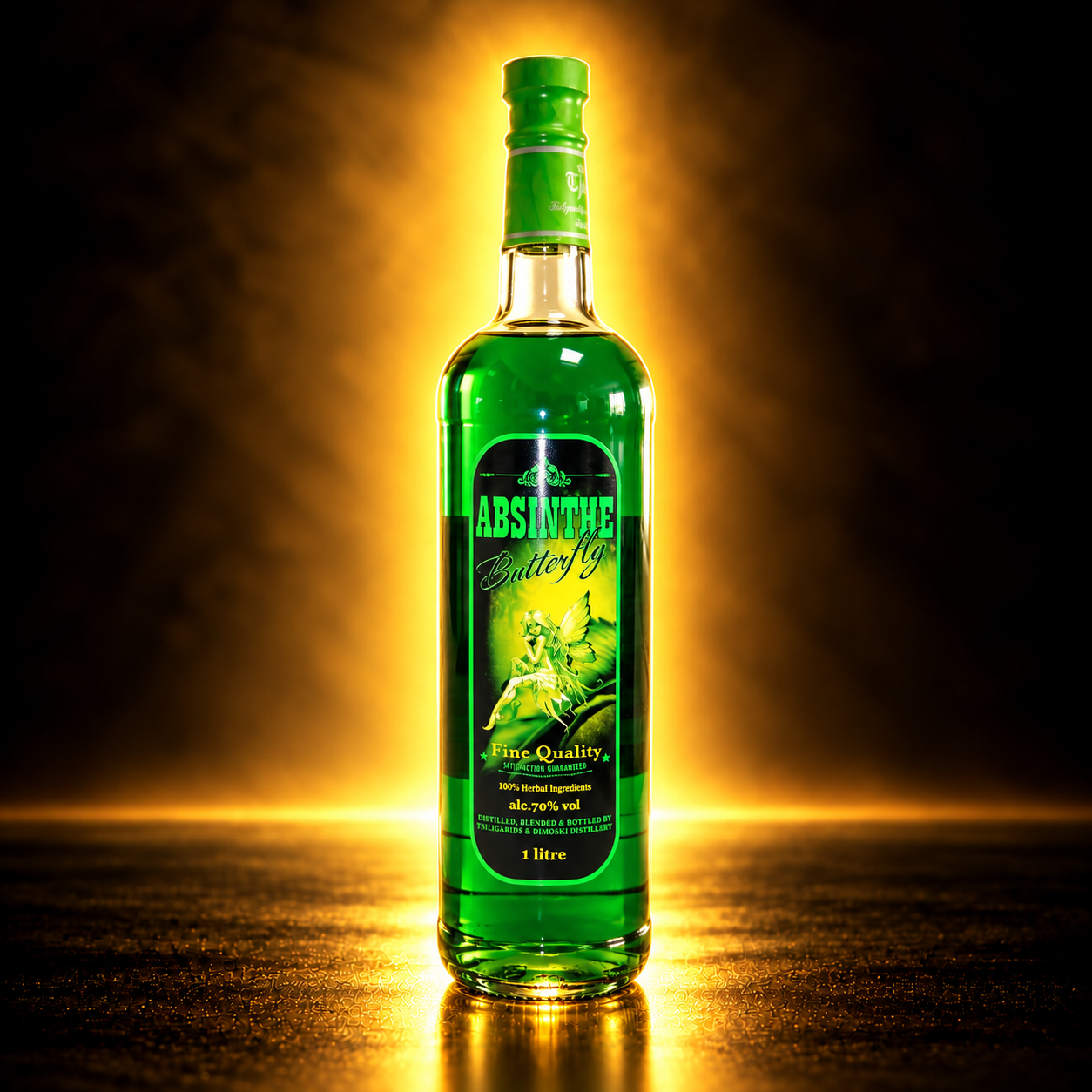 Absinthe Butterfly Green 1 литар – шише зелен апсинт