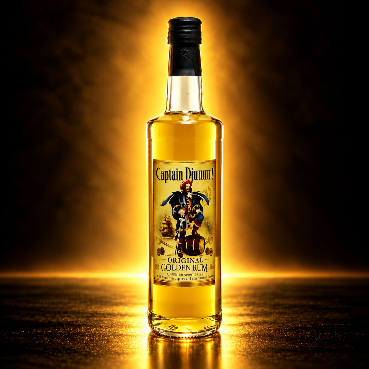 DJUUU Golden Rum 1 литар – шише златен рум