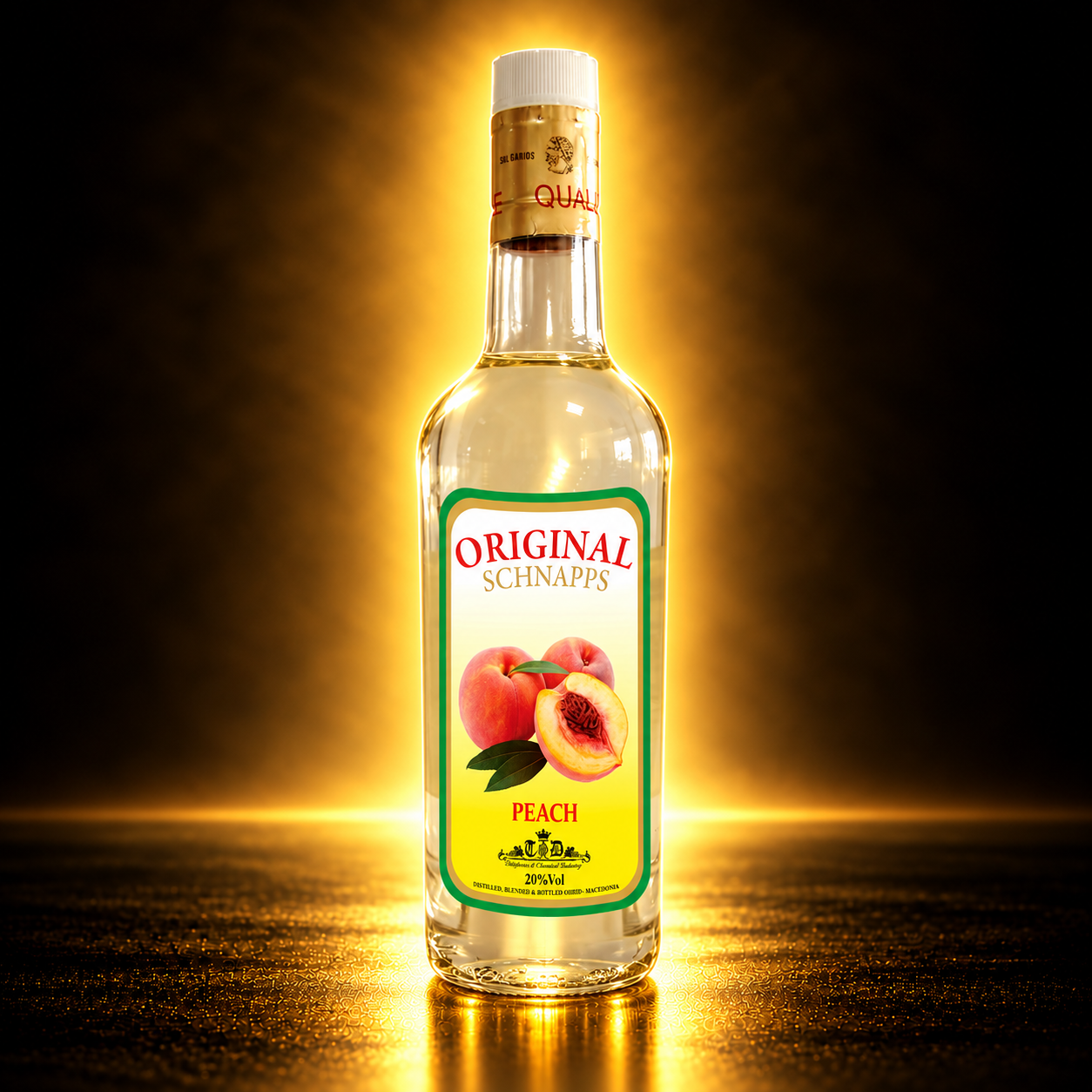 Peach Schnapps 700 ml – шише ликер од праска