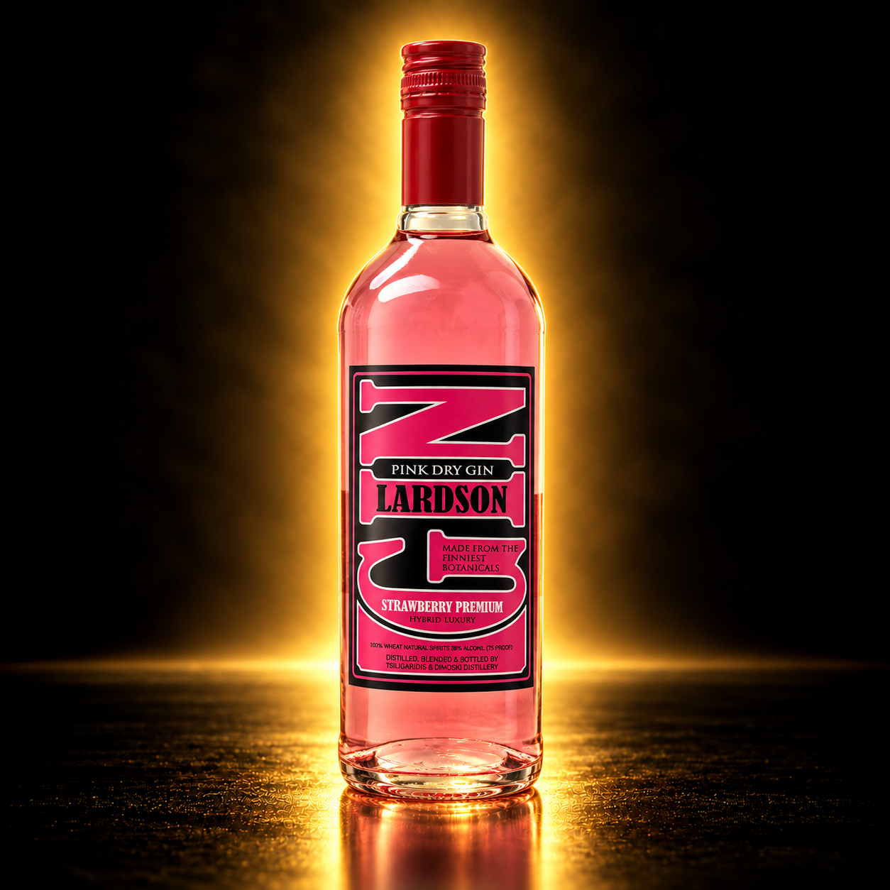 Pink Dry Gin – шише розов џин