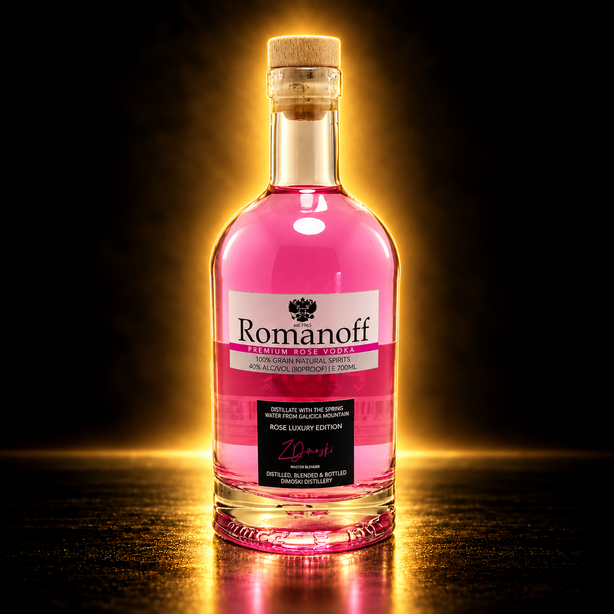 Romanoff Pink Rose – шише вотка